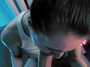 Hot sex in the kitchen Cum swallow - Elena Ross (Trailer) 8/16