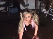 In lingerie the blonde enjoys cock in her ass with cumshot 2/16