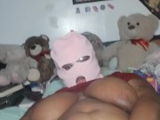 In bed playing with my pussy and cumming on my glass wand 10/16