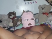 In bed playing with my pussy and cumming on my glass wand 6/16