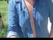 public flashing of tits in the park 3/16