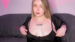 too big boobs for her