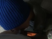 Une fille sans-abri à Marseille laisse son client éjaculer dans sa bouche 7/16