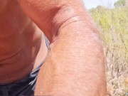Risky Beach Adventure - Hot Guy Walking, Jerking Off and Cumming 12/16