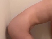 Dildo masturbation in the bath. It feels good and cumming instantly. 12/16