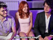 First Porn Casting and Interview degenerates into a Dirty Threesome - 2 Guys 1 Girls FMM 4/16