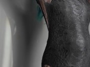 J'essaye ma nouvelle robe devant toi - fille nue