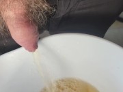 Pissing in a bowl 10/16