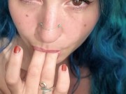 Je me doigte pour toi et je te suce à distance - Appel vidéo sexy 10/16