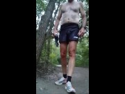 Playing w/ Myself at the Mtb Park after my Trail Run...A Short Viddy😋 1/16