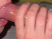 MILF Spits and Slobbers All Over Big Thick Uncut Cock as She Sucks it! Onlyfans Snookybaby28 12/16