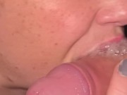 MILF Spits and Slobbers All Over Big Thick Uncut Cock as She Sucks it! Onlyfans Snookybaby28 2/16
