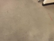 Guy jerks off in public dressing room until cum 3/16