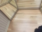 Guy jerks off in public dressing room until cum 5/16