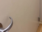 Guy jerks off in public dressing room until cum 7/16