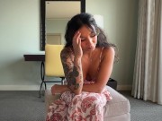 busty latina therapist takes a giant load to her cleavage while blowing client - sloane sabbath 2/16