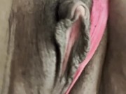 Edging Fat Wet Pussy Hard W Nipple Clamps & Lace Light Touch Big Clit BigContractions TightPussy💦 14/16