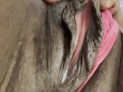 Edging Fat Wet Pussy Hard W Nipple Clamps & Lace Light Touch Big Clit BigContractions TightPussy💦 16/16