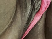 Edging Fat Wet Pussy Hard W Nipple Clamps & Lace Light Touch Big Clit BigContractions TightPussy💦 2/16