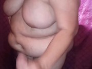 Step mom handjob me even sit on my cock cow girl and give me happy ending on her boobs (subscribe) 7/16