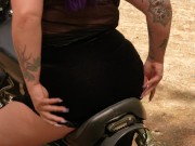 Public Masturbation on my MOTORCYCLE 1/16