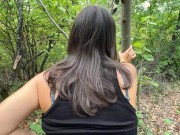 Cum in my mouth after fuck me in the forest 60fps 7/16