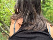 Cum in my mouth after fuck me in the forest 60fps 9/16