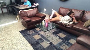 My employee gets very horny in my office