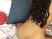 Brunette woman masturbates with her dildo until she has a delicious orgasm 14/16