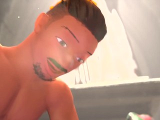 3DGSPOT – Busty Elf Dominates A Man In A Fight And Is Rewarded By His Cock! 3D ANIMATION!