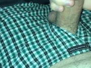 Playing with my big dick