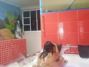 My lover gives my cock a good fuck in the jacuzzi 3/16
