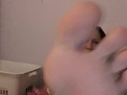 Naked foot worship rubbing my souls with lotion 15/16