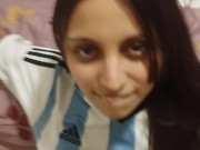 Argentina Campeon de America - Hincha se Coje a Fan Culona - CUM IN FACE 1/16