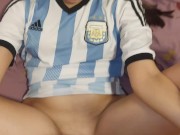 Argentina Campeon de America - Hincha se Coje a Fan Culona - CUM IN FACE 9/16