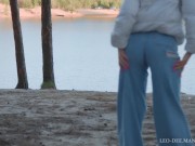 Risky Blowjob On The Beach For A Friend 1/16