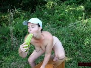 MILF Sucks, Grinds, and Squirts on Bitter Melon Outdoors 8/16