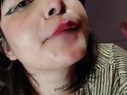 Catgirl sucks her buttplug and fucks her ass 1/16