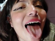 Catgirl sucks her buttplug and fucks her ass 3/16