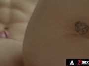 Petite Brunette Rides A Big Cock To Warm Up 9/16