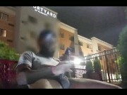 Caught Stroking This Pretty Dick In Front Of The Courtyard Hotel 10/16