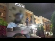 Caught Stroking This Pretty Dick In Front Of The Courtyard Hotel 15/16