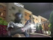 Caught Stroking This Pretty Dick In Front Of The Courtyard Hotel 4/16