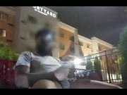 Caught Stroking This Pretty Dick In Front Of The Courtyard Hotel 6/16
