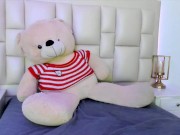 Sexy horny redhead masturbates while still wearing baggy black pants 15/16