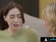 Petite Blonde Has 3-Way With BFF & MILF 1/16