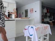 Busty MILF Learns to Make Pizza with Neighbor and Ends Up Fucking Each Other with Rolling Pin 3/16