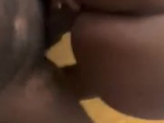 Big ebony ass bounces on BBC 7/16