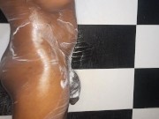 Taking a shower, masturbating deliciously until I cum 7/16