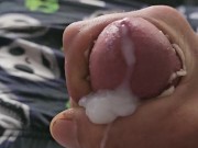 Stroking myself until Thick cum shot 7/16